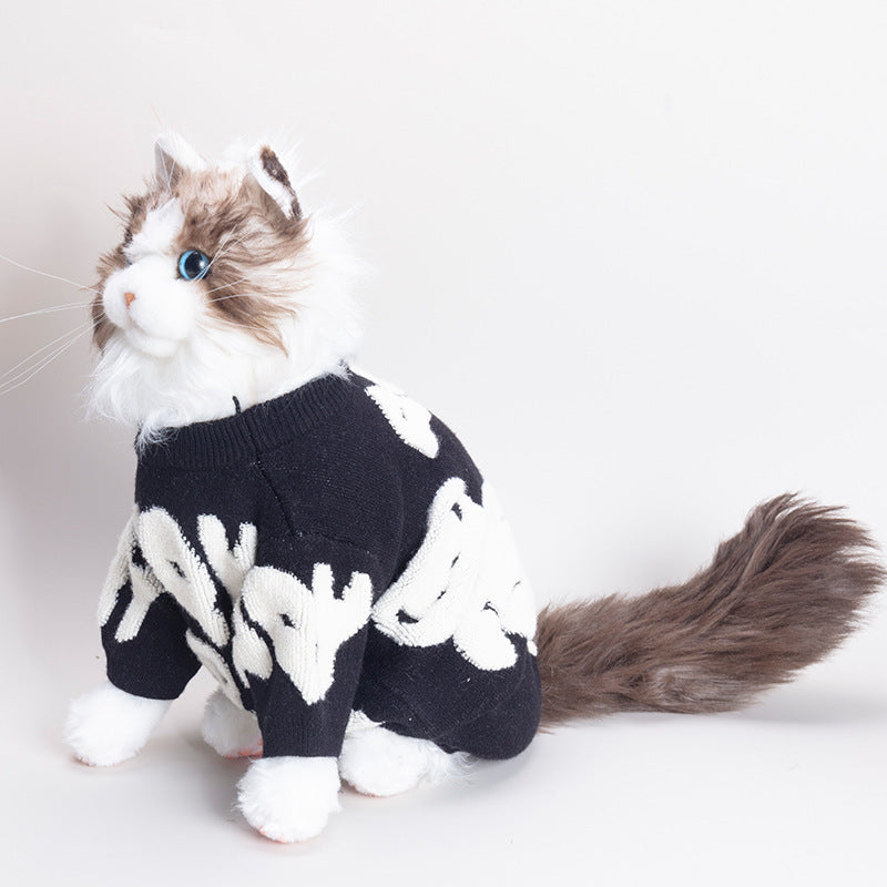 Small Pet Sweater for Warm, Cute Autumn & Winter Days
