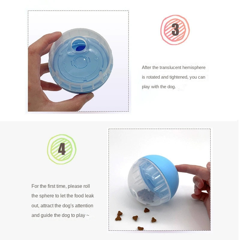 Interactive Pet Feeder Ball for Boredom Relief at Home