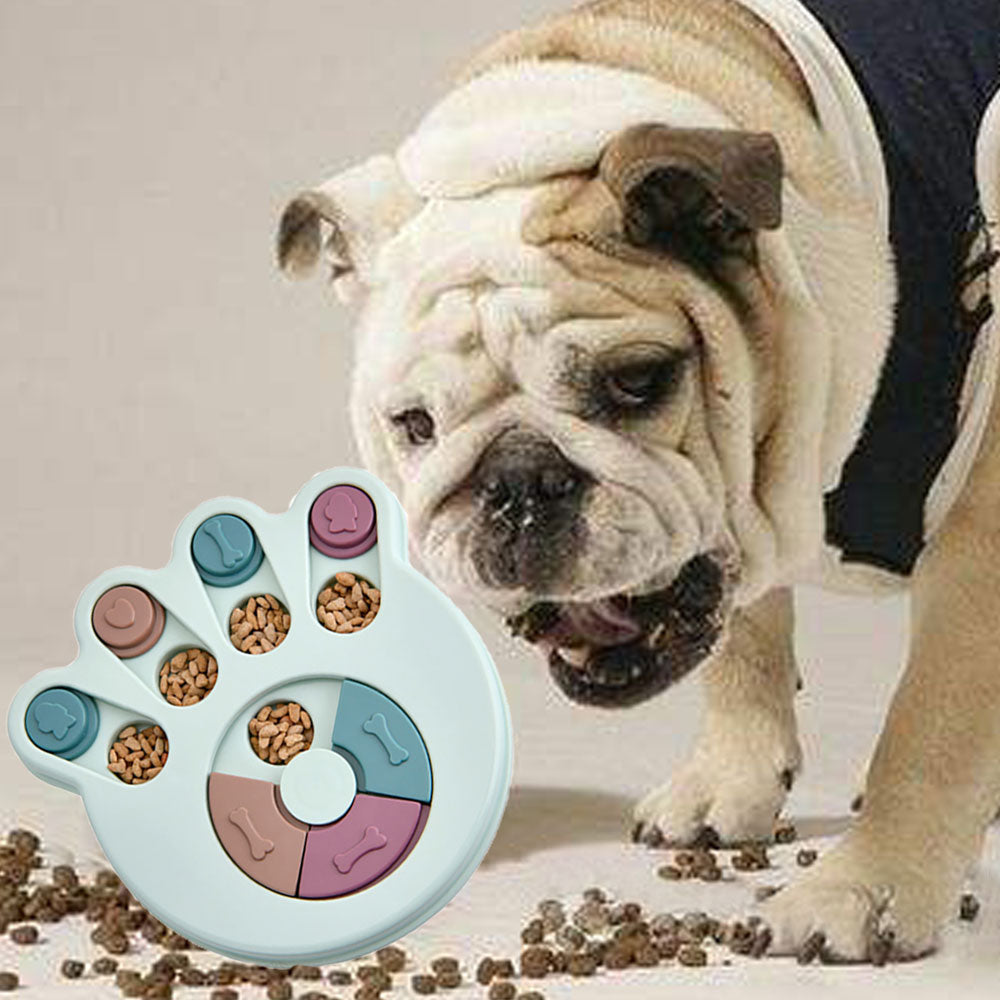 Puzzle Dog Bowl for Slow, Interactive Dog Feeding Games