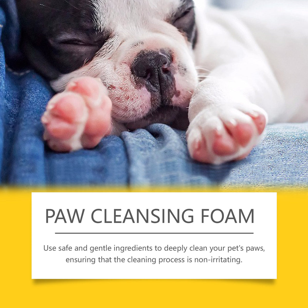 Pet Paw Foam Cleanser for Quick Mud & Dirt Removal
