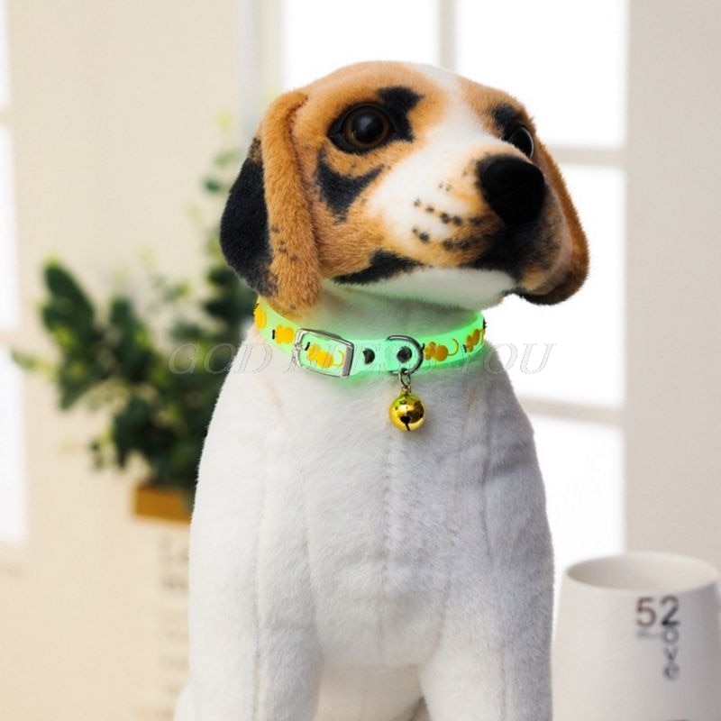 Glowing Pet Collar for Nighttime Walk Visibility & Style