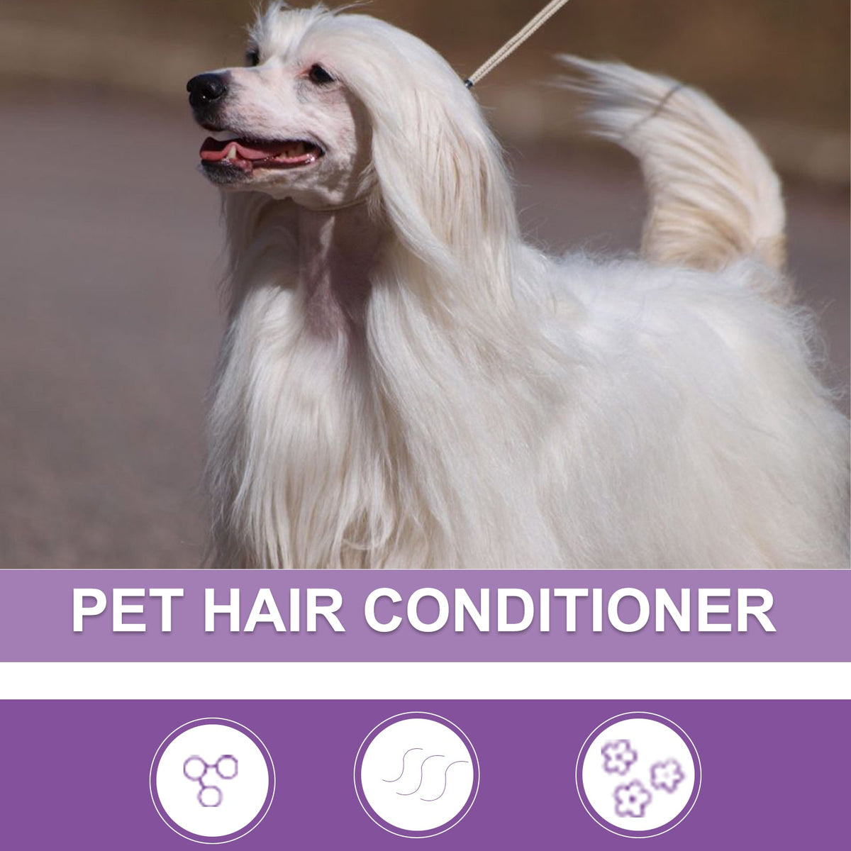 Pet Hair Conditioner for Soft, Glossy, Fluffy Fur