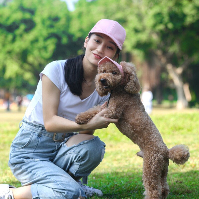Dog Baseball Cap With Ear Holes for Sun Protection