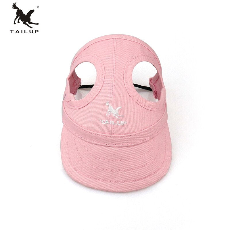 Dog Baseball Cap With Ear Holes for Sun Protection