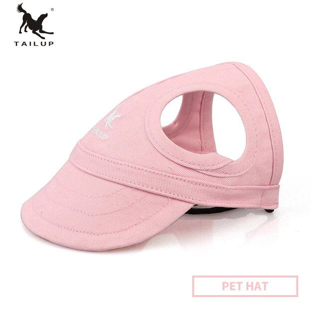 Dog Baseball Cap With Ear Holes for Sun Protection