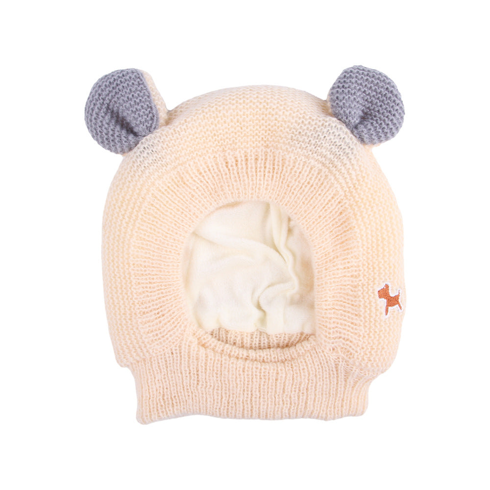 Dog Winter Hat | Warm Bear-Ear Knit for Cold Walks
