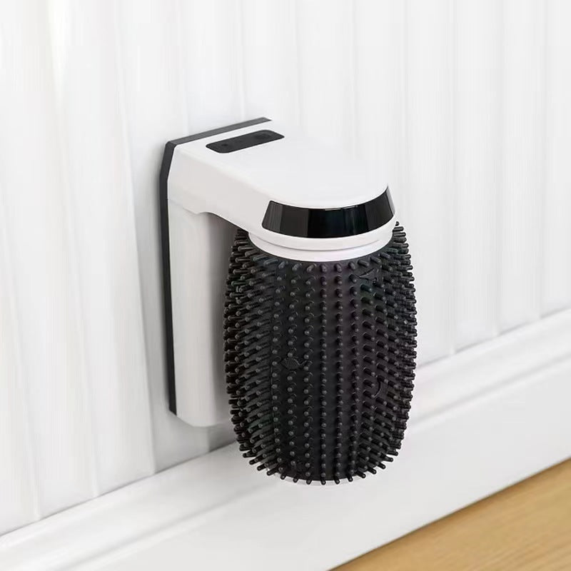 Automatic Cat Brush for Hands-Free Loose-Hair Grooming