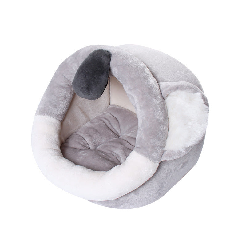Enclosed Cat Bed & Small Dog Cozy Retreat