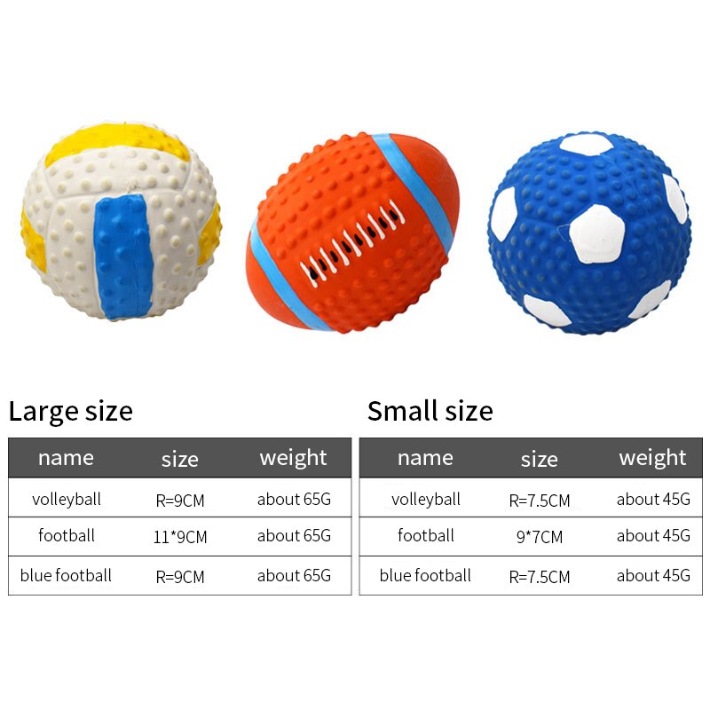 Latex Squeaky Dog Ball for Small Dogs | Chew & Fetch