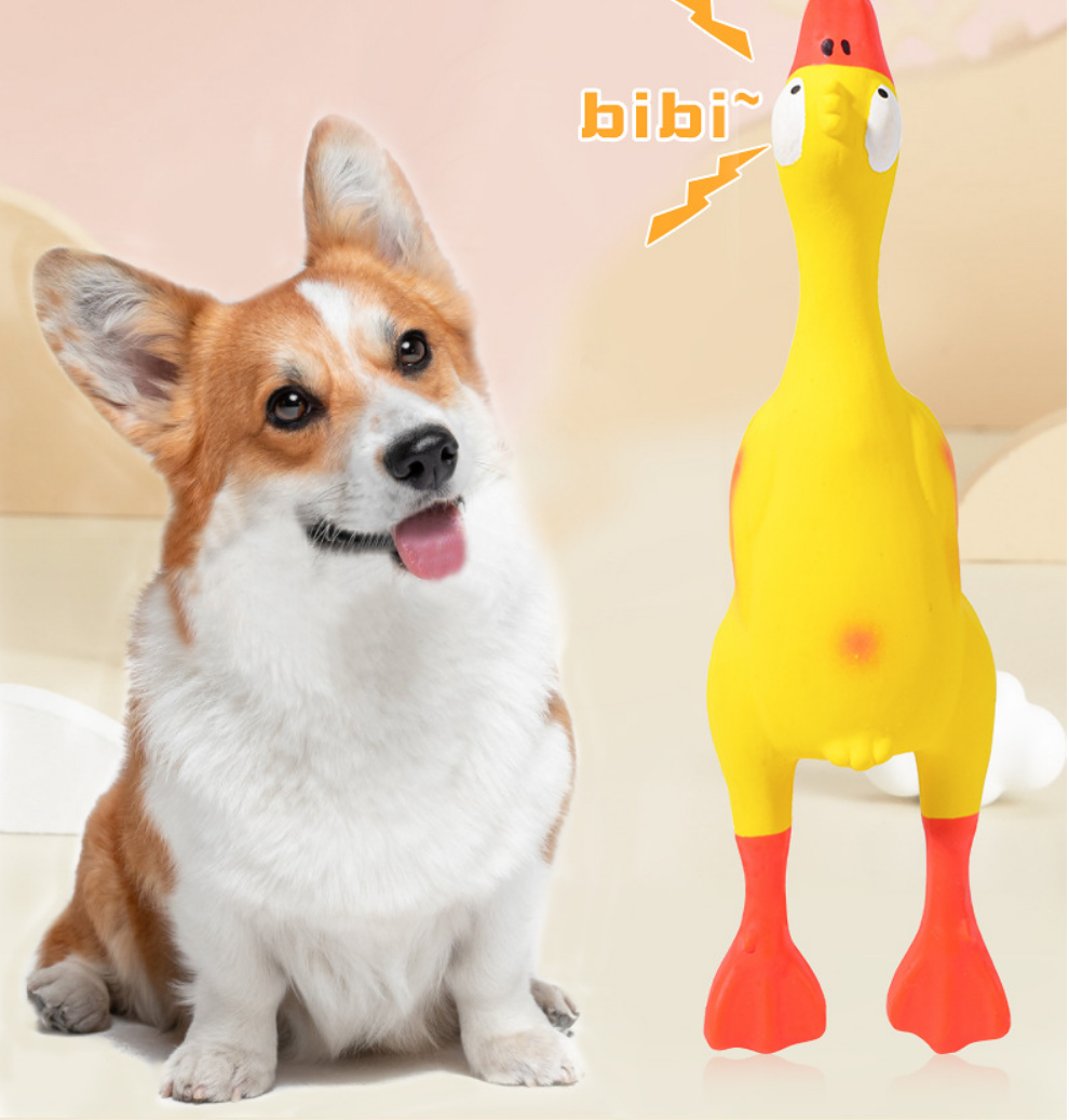 Soft Latex Squeaky Duck Toy for Small & Medium Dogs