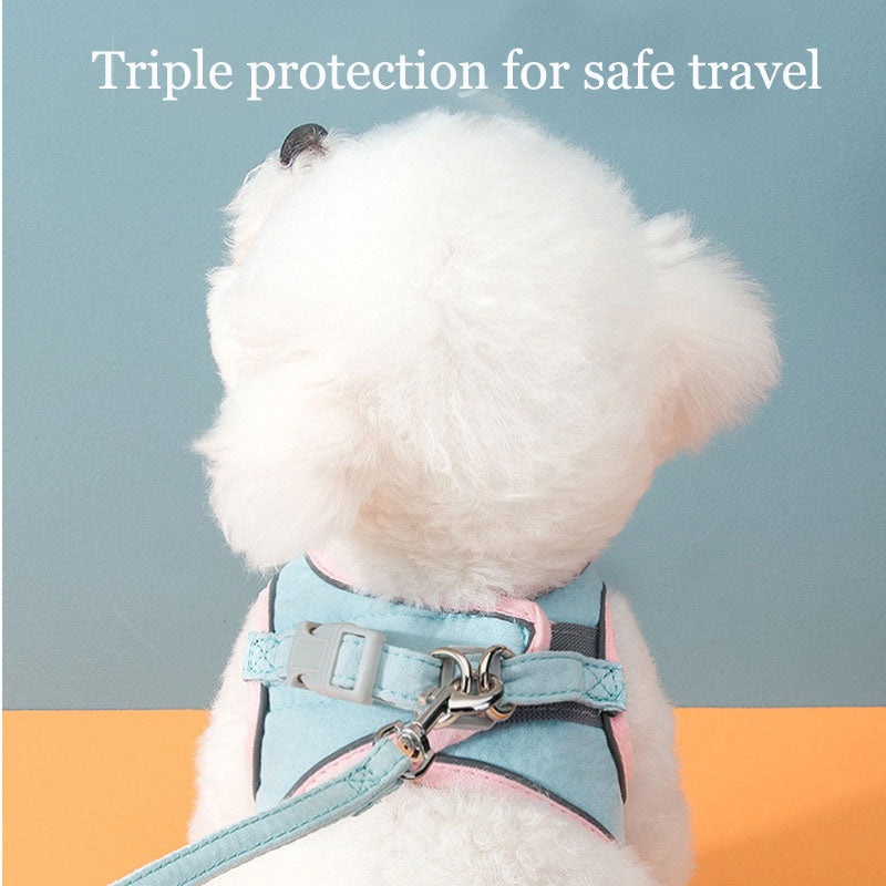 Reflective Cat & Small Dog Harness with Safety Leash