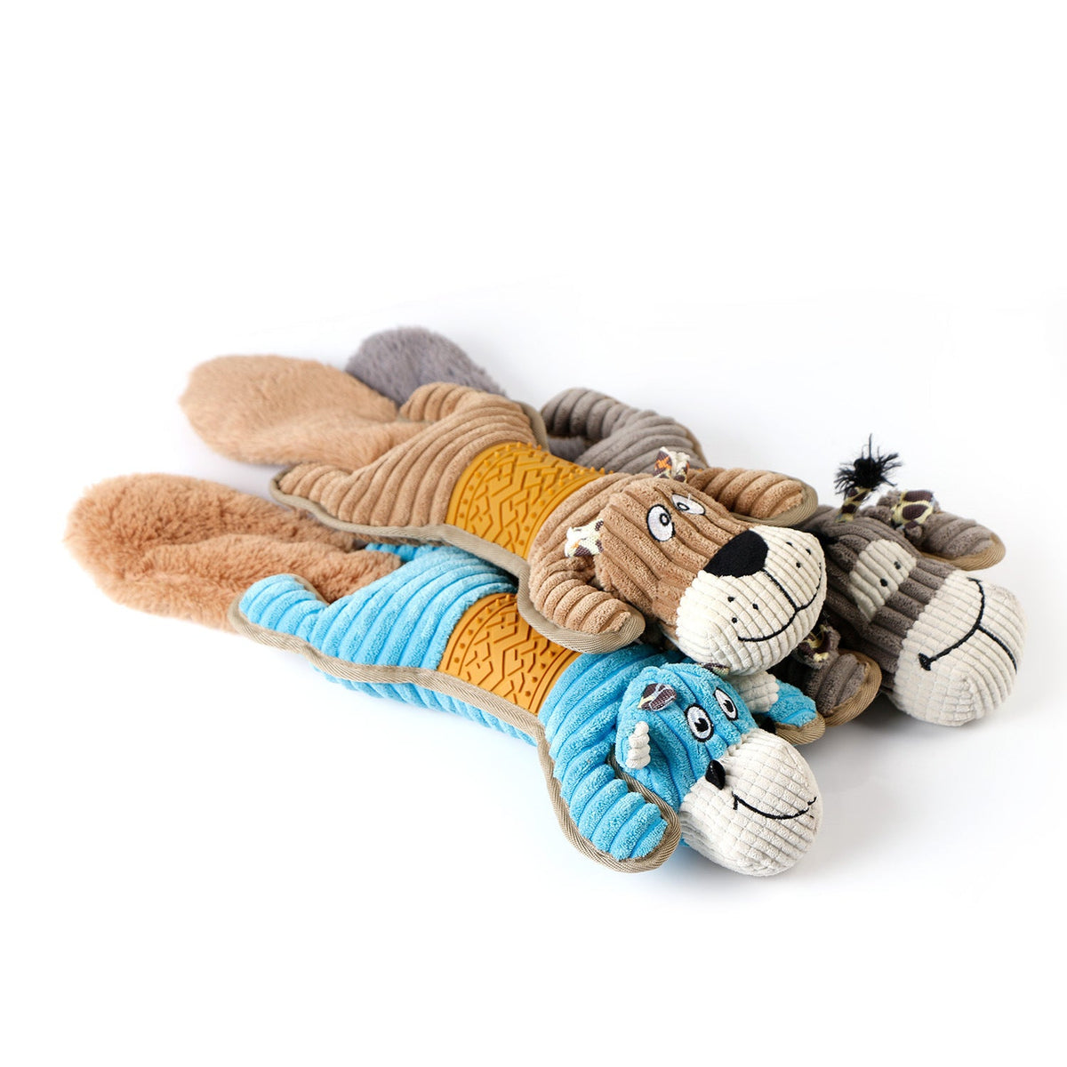Plush Dog Toys for Interactive Chew and Tug Games