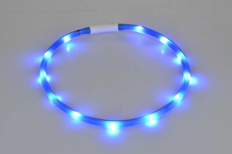 USB LED Dog Collar for Nighttime Walking Visibility