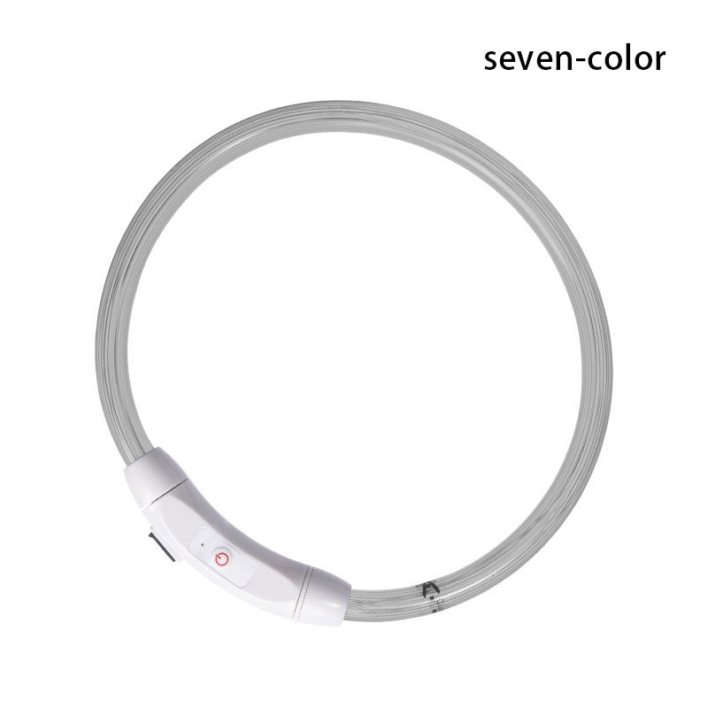 USB LED Dog Collar for Nighttime Walking Visibility