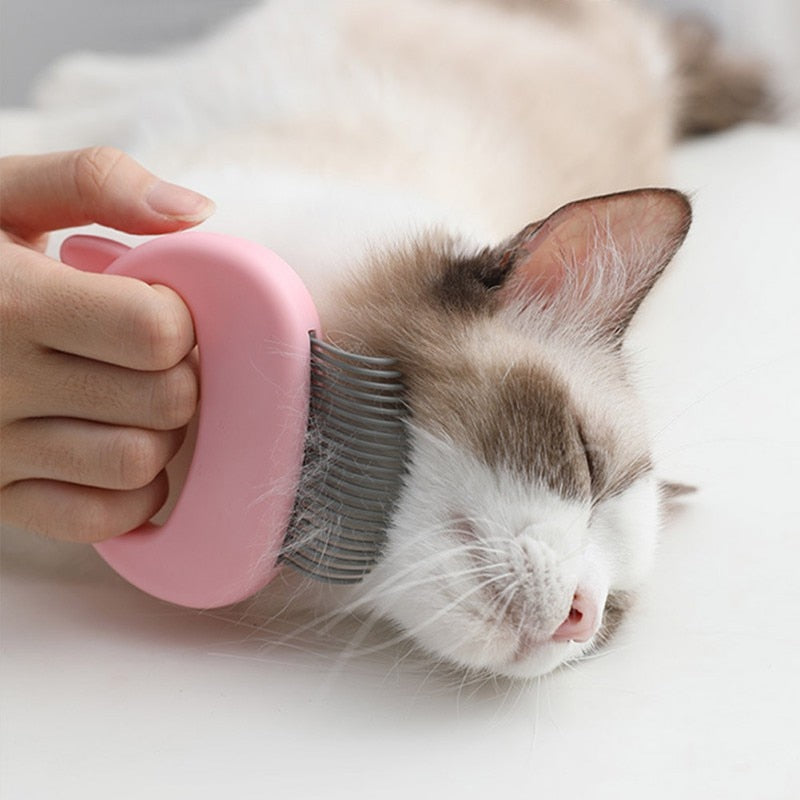 Cat Massage Brush for Gentle Loose-Hair Grooming Tool
