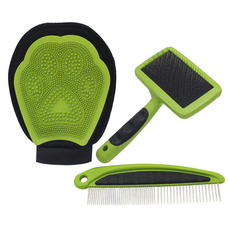 Pet Grooming Brush Set for Tangle-Free, Calmer Fur
