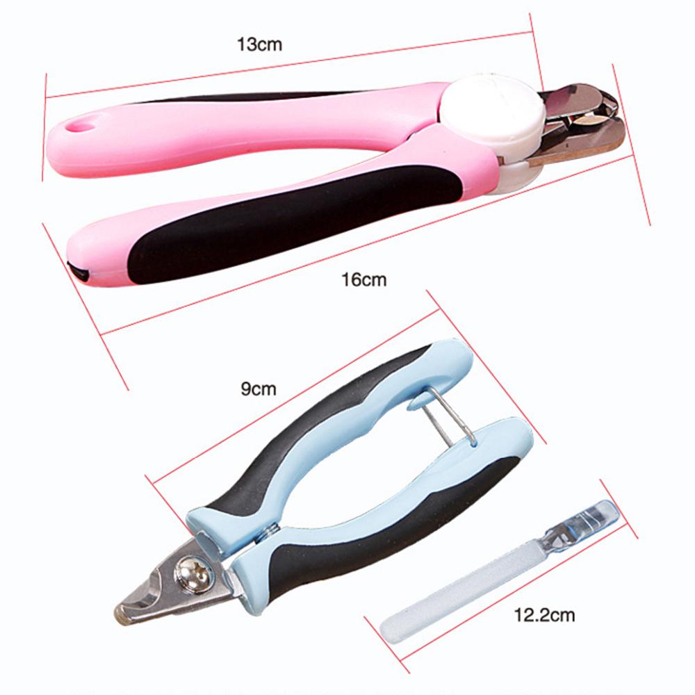 Stainless Steel Dog Nail Clippers with Guard & Grinder