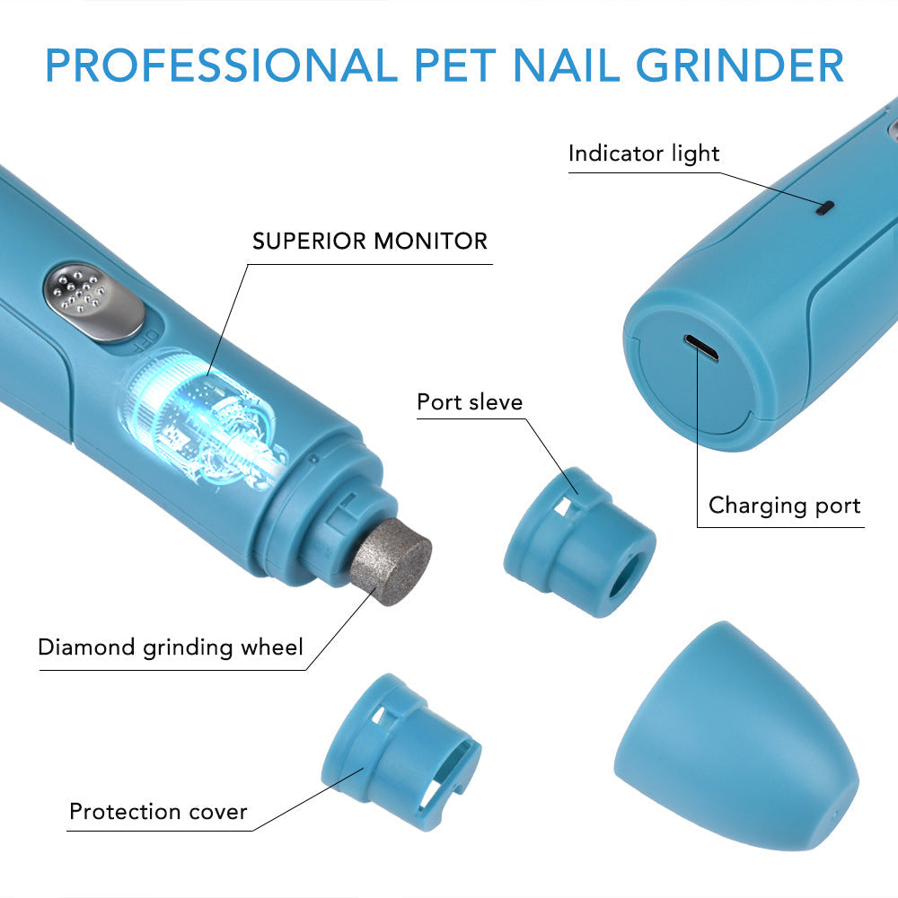 Pet Nail Grinder for Dogs & Cats, Gentle Home Grooming