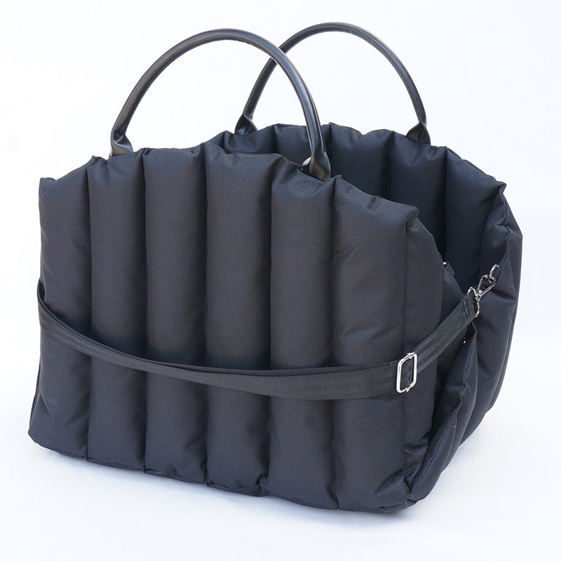 Padded Pet Carrier Bag – Cozy Car Nest & Handbag