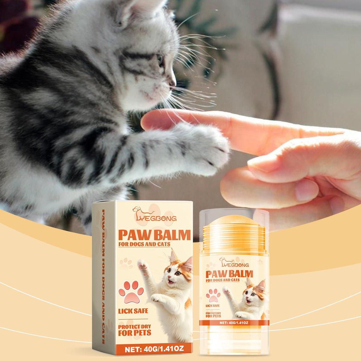 Pet Paw Balm Stick for Soft, Hydrated, Supple Paws