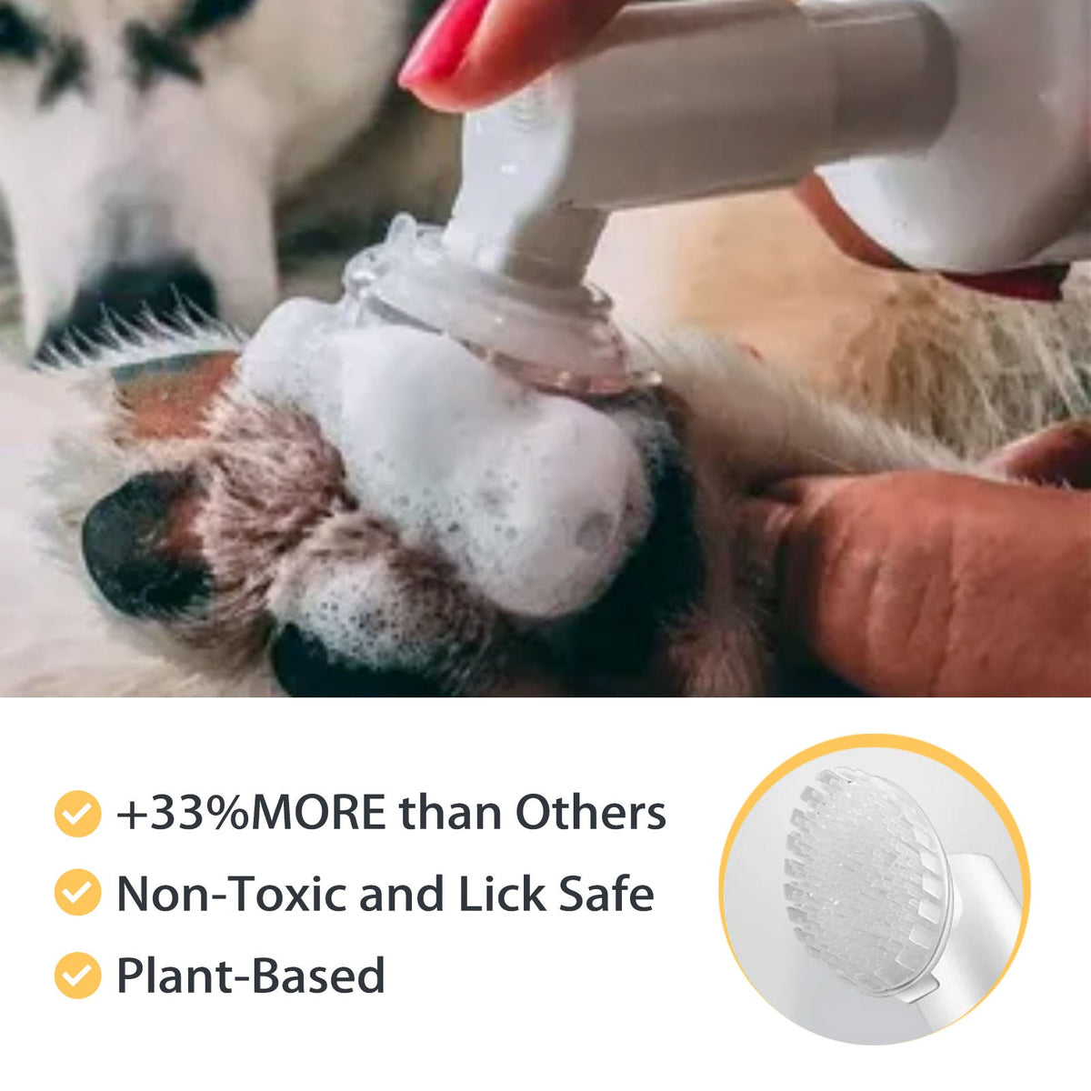 Pet Paw Cleaner for No-Rinse Walk Cleanup & Freshness