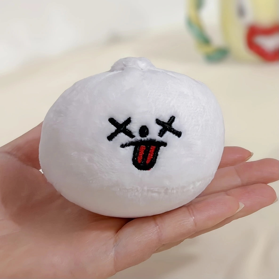 Pet Plush Bun Enrichment Toy for Sniffing and Slow Feeding