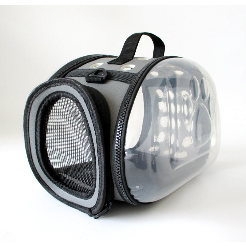 Transparent Pet Carrier With Breathable Travel Design