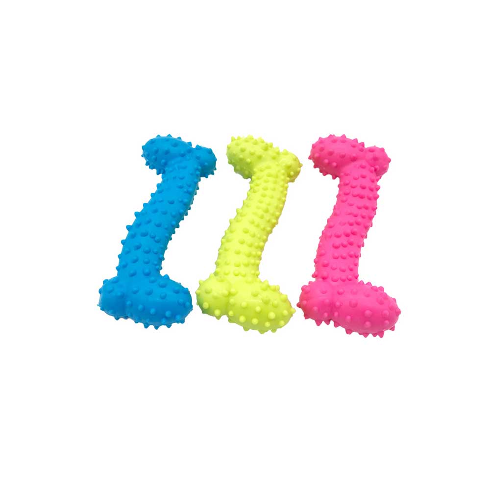 Textured Rubber Dog Toy for Chewing & Dental Play