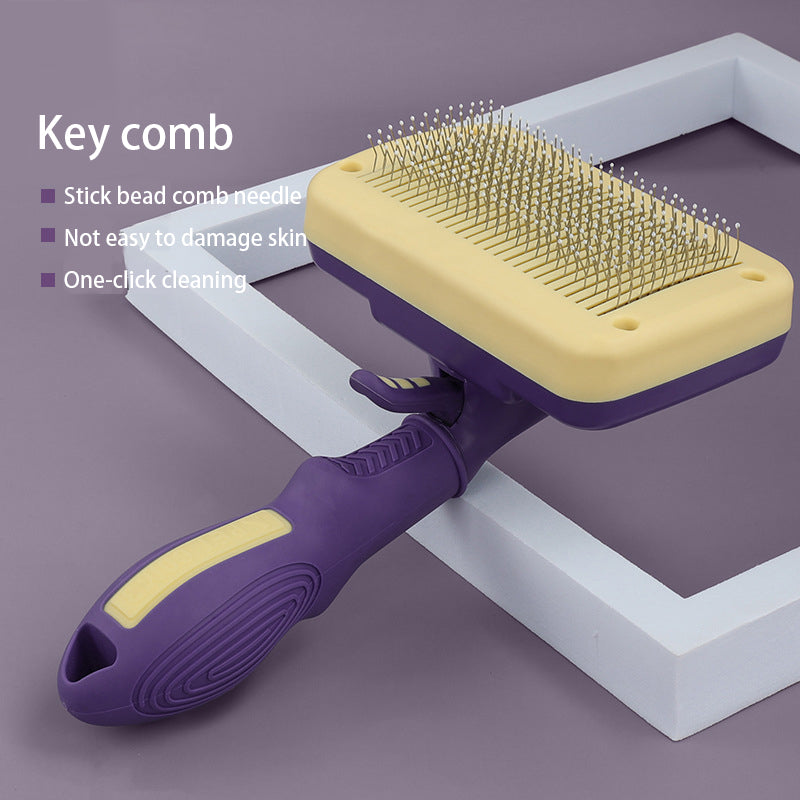 Self-Cleaning Cat Comb for Loose Fur and Tangle Care