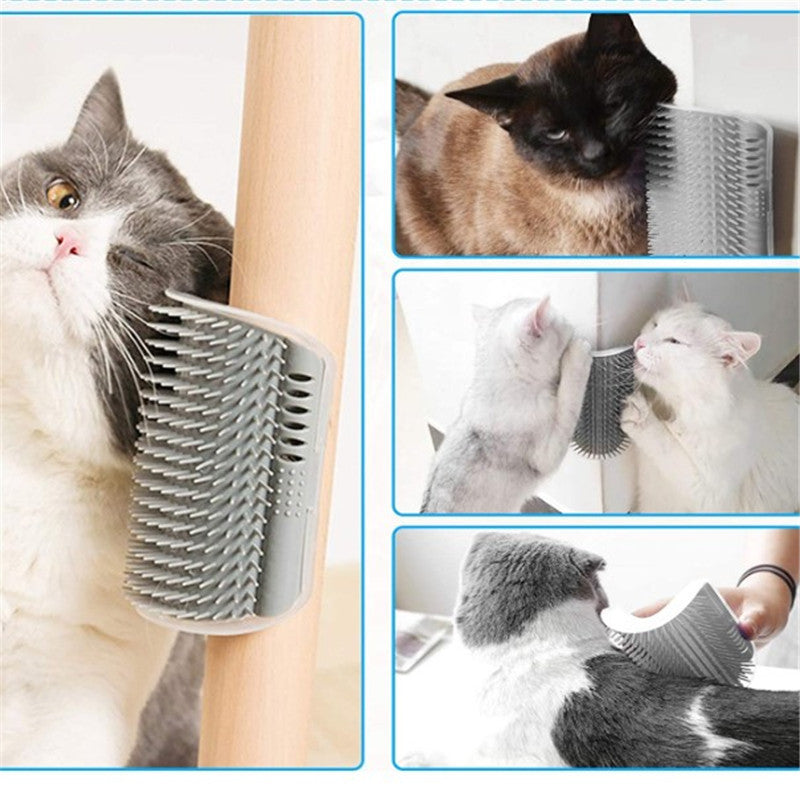Cat Self-Grooming Brush for Loose Fur and Scratching