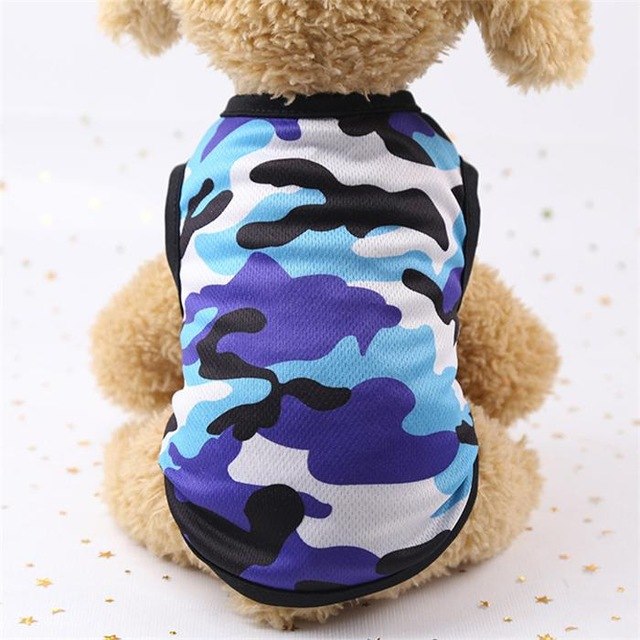Dog Camouflage Vest for Lightweight Summer Walks & Photos