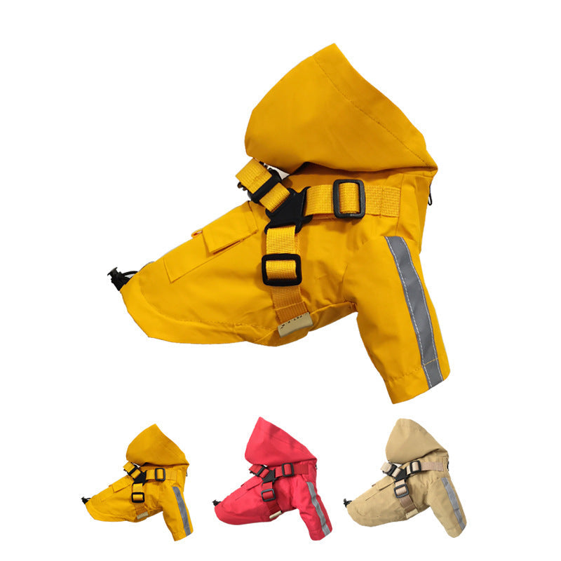 Dog Raincoat With Reflective All-Weather Protection