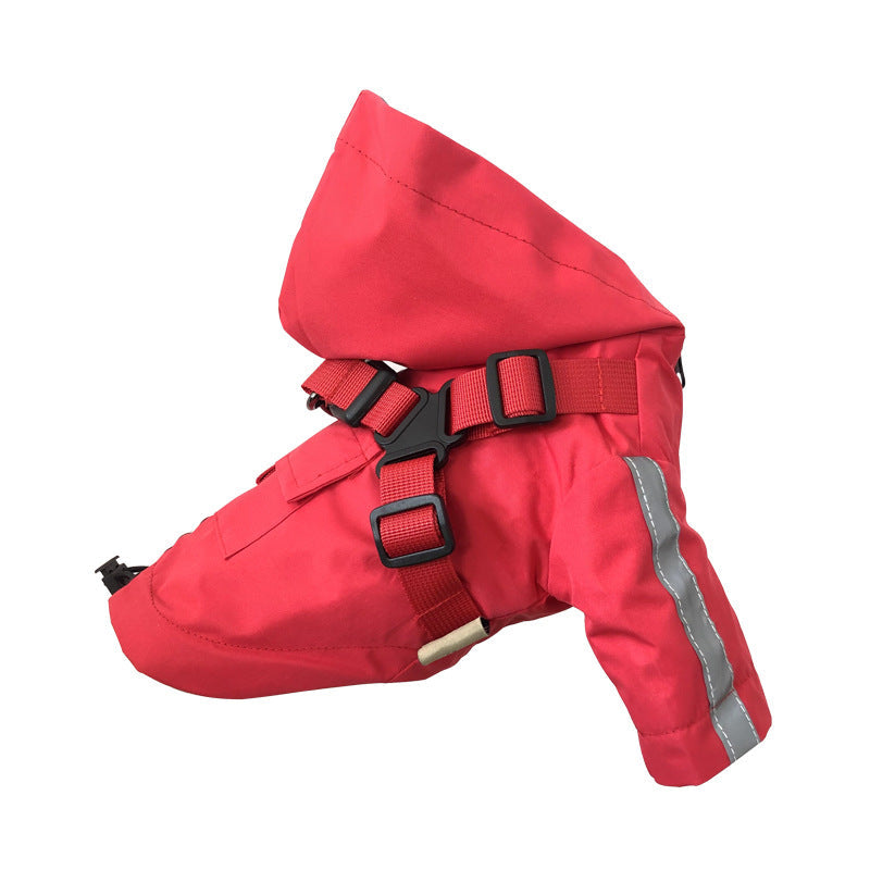 Dog Raincoat With Reflective All-Weather Protection