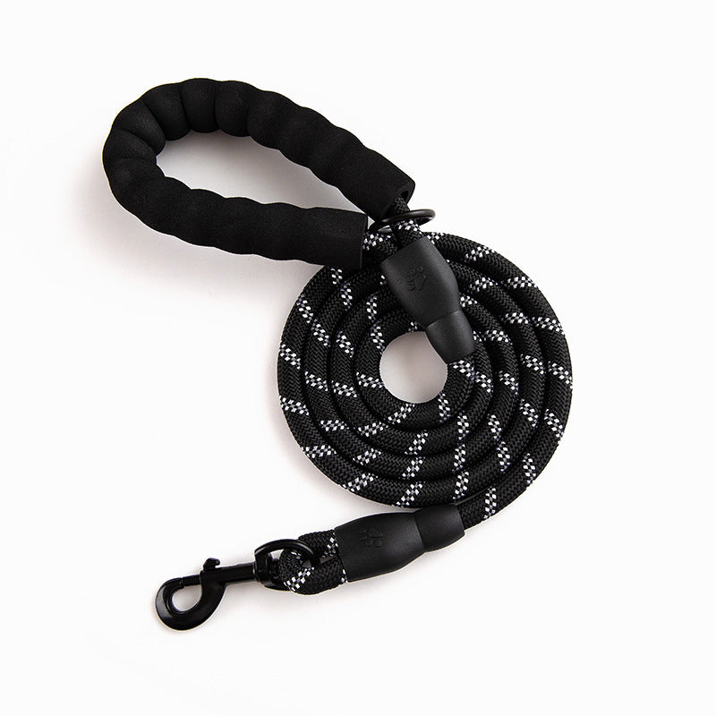 Reflective Dog Leash with Padded Handle for Safe Walks