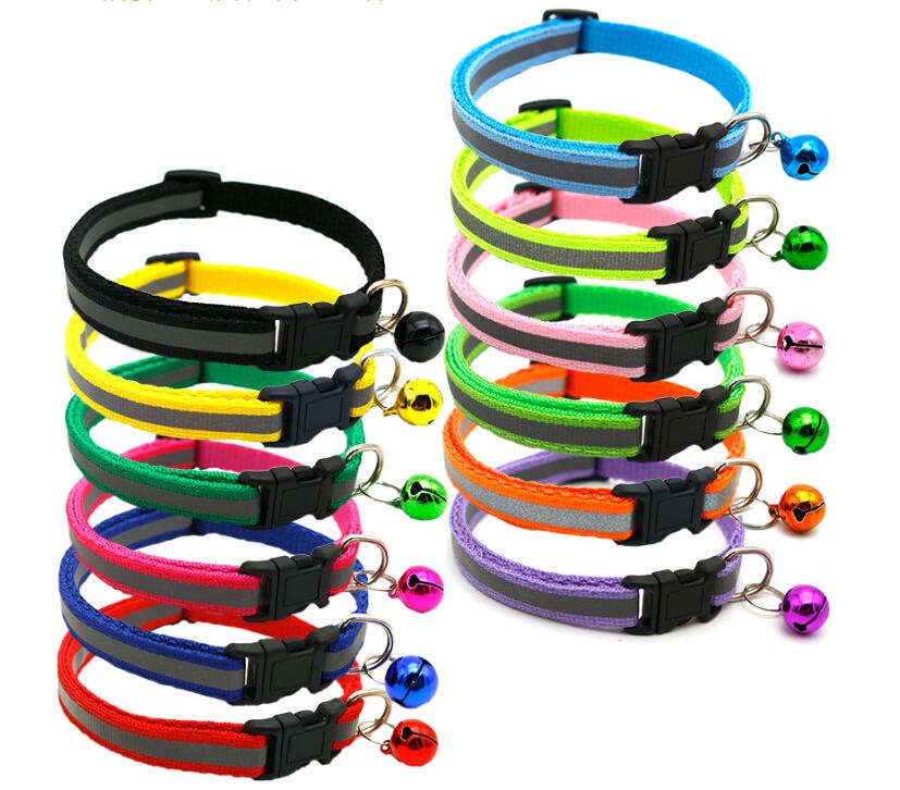Reflective Pet Collar with Bell for Low-Light Walks
