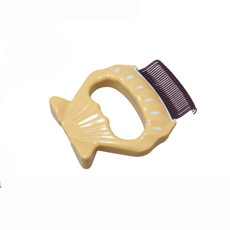 Pet Shell Comb for Gentle Loose-Hair Grooming at Home