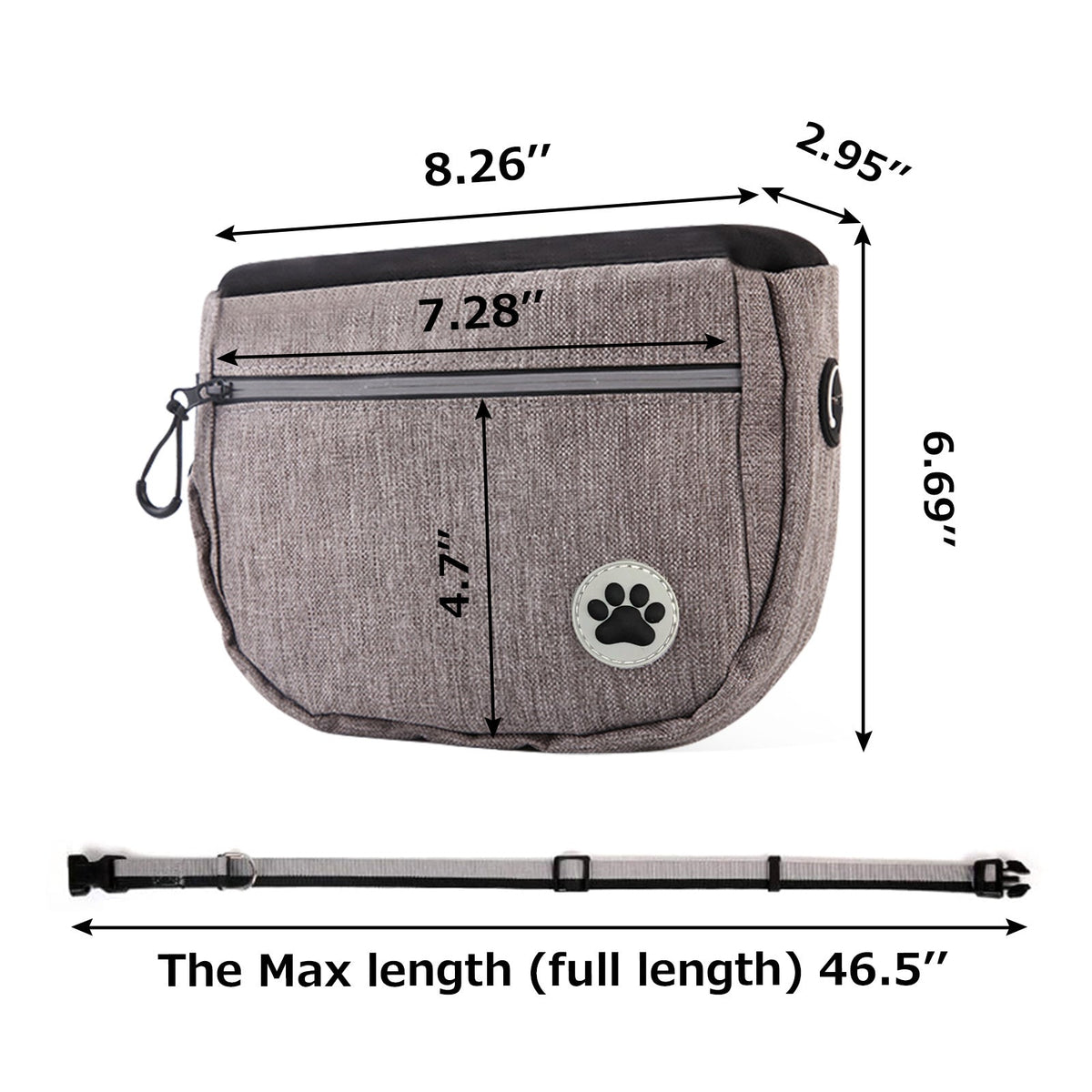 Dog Treat Pouch With Hands-Free Training & Storage