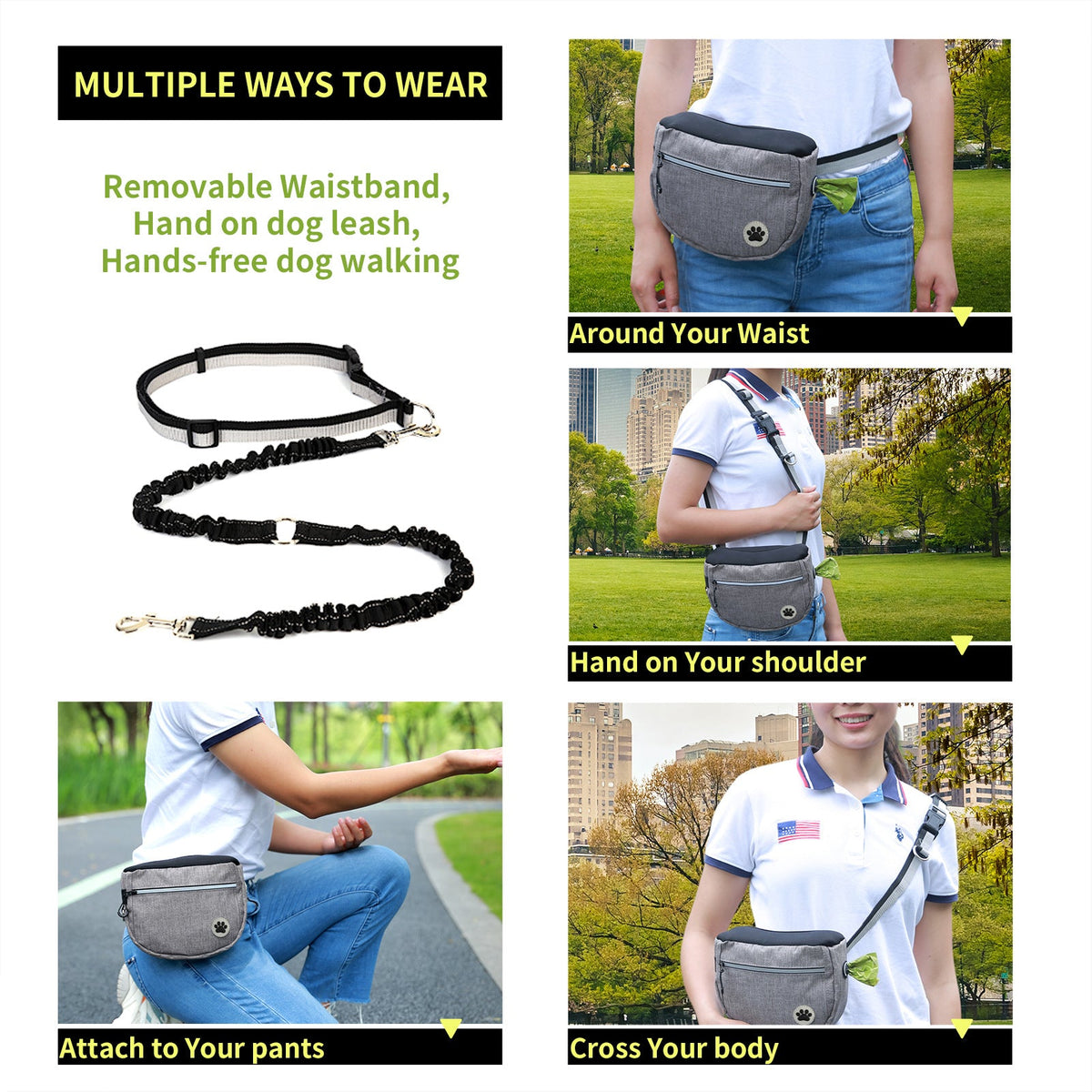 Dog Treat Pouch With Hands-Free Training & Storage