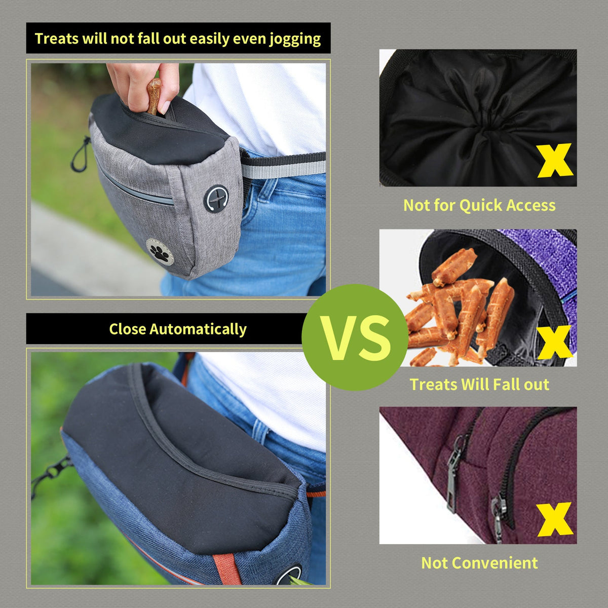 Dog Treat Pouch With Hands-Free Training & Storage