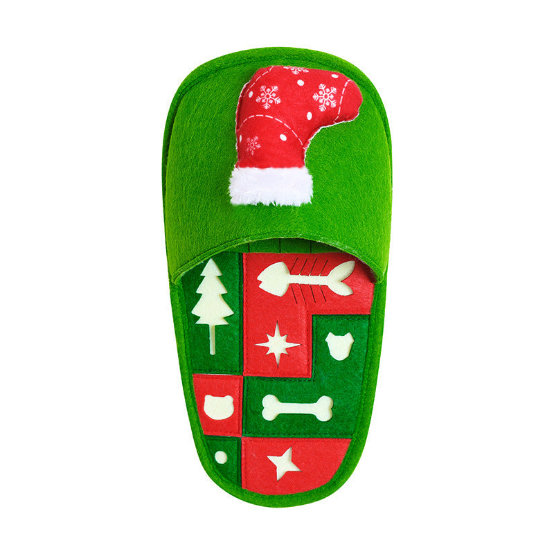 Pet Sniff Slippers: Festive Indoor Enrichment Fun