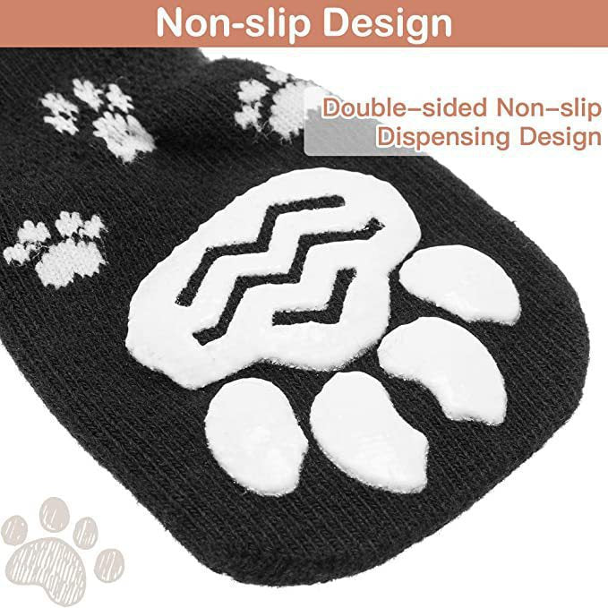 Non-Slip Pet Socks for Dogs & Cats | Indoor Paw Grip