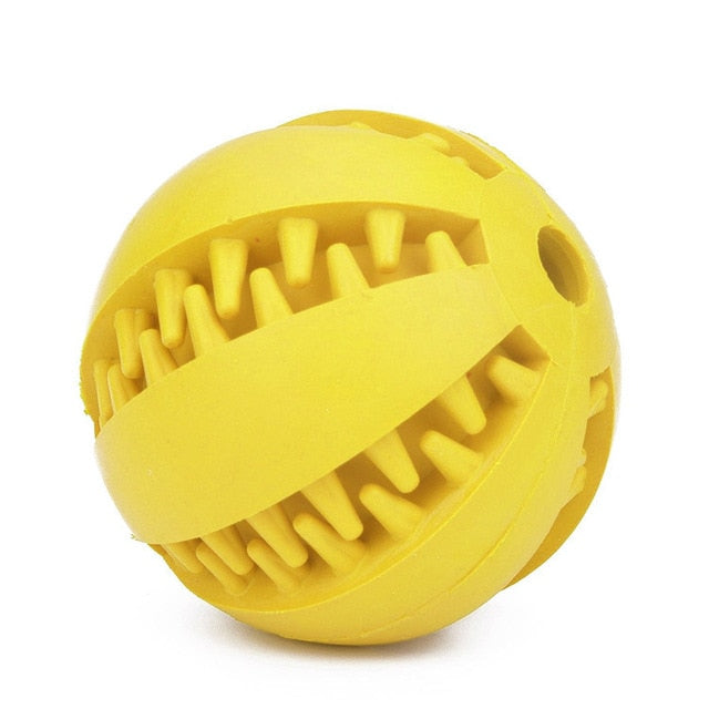 Interactive Treat-Dispensing Dog Chew Ball for Enrichment
