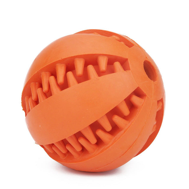 Interactive Treat-Dispensing Dog Chew Ball for Enrichment