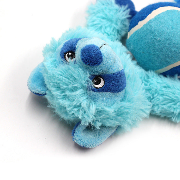 Plush Squeaky Dog Toy Set for Colorful Interactive Play