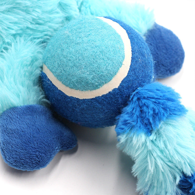 Plush Squeaky Dog Toy Set for Colorful Interactive Play
