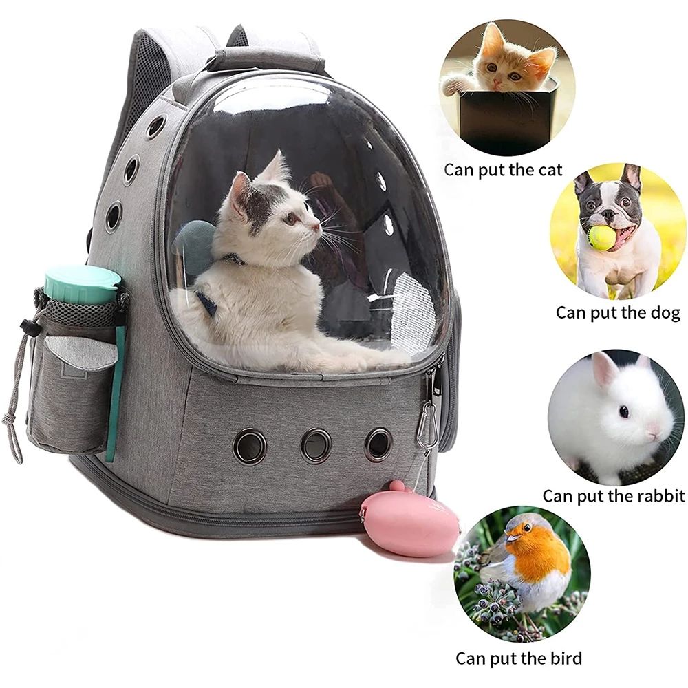 Transparent Cat Backpack Carrier for Hands-Free Travel