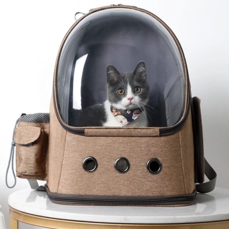 Transparent Cat Backpack Carrier for Hands-Free Travel