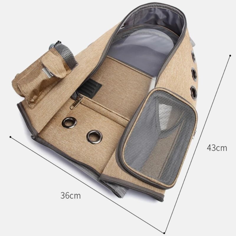 Transparent Cat Backpack Carrier for Hands-Free Travel