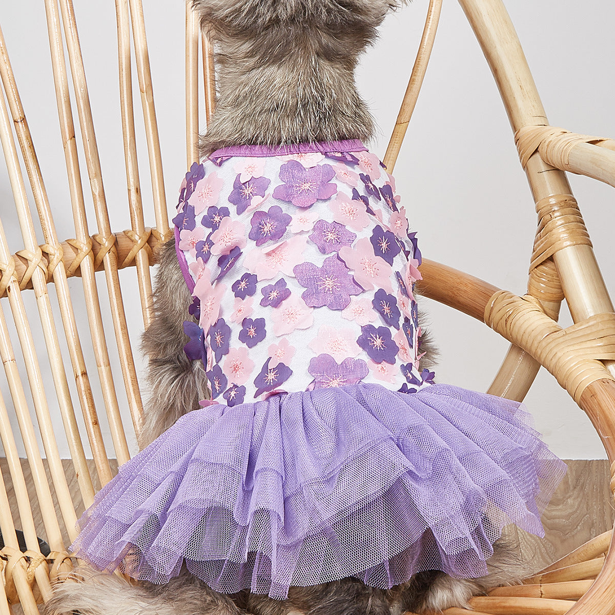 Floral Tutu Dress for Small Dogs and Puppies