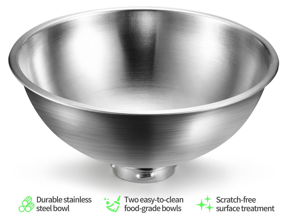 Stainless Steel Cat Bowl Set for Stable, Tidy Feeding
